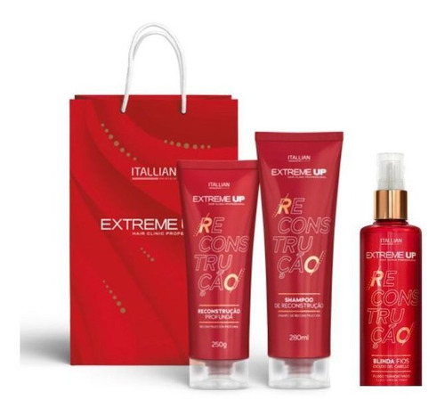 Kit Home Care+fluído Blinda Fios 200ml - Itallian Extreme Up