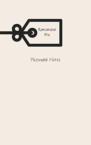 Libro: Remember Me Password Notes: Lined Logbook With Custom