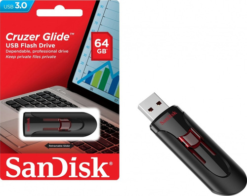 Memoria Sandisk Usb 64 Gb Glide Ng 3.0