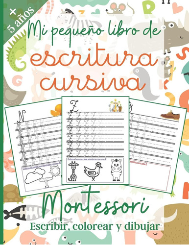 Libro: Mi Pequeño Libro De Escritura Cursiva: Montessori : L