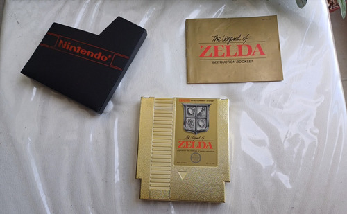 Cartucho The Legend Of Zelda Nes + Luva + Manual Impecável (Usado)