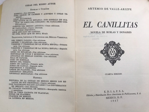 El Canillitas De Valle Arizpe Artemio (Usado)