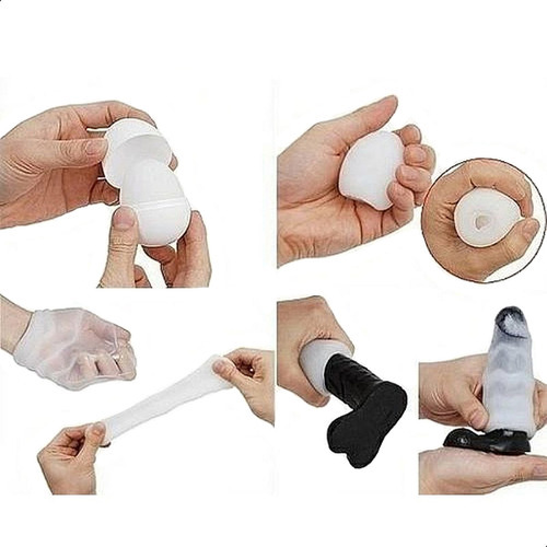 Masturbador para hombre y mujer, masturbación con la mano, placer, color blanco, tipo orificio, araña