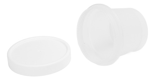 Vasos De Postre De Plástico, 10 Unidades, Tapas Resistentes