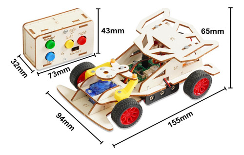 Diy Mini Control Car Experimento De Juguete Proyecto Modelo