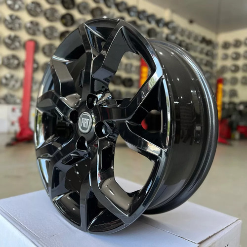 Roda Aro 17 4x98 Fiat Argo Cronos R92 Kr / Valor Unitário Cor Black Piano 4x98