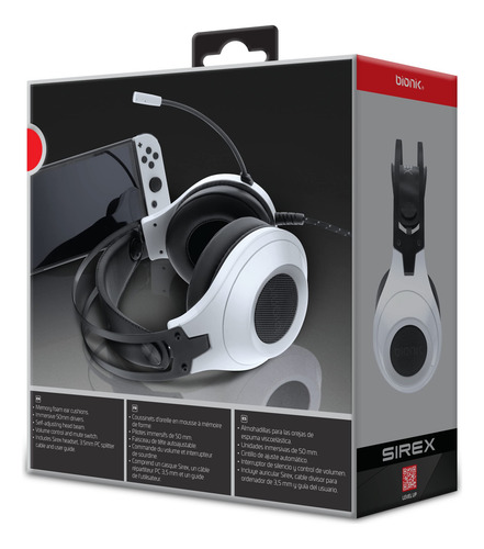 Auriculares Para Videojuegos Bionik Sirex Con Micrófono Para