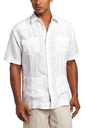 Camisa Guayabera Con Bolsillos Y Bordado