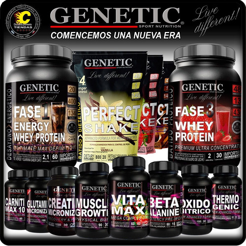 Musculos Magros Proteína Aminos Bcaa Powder Creatina Genetic