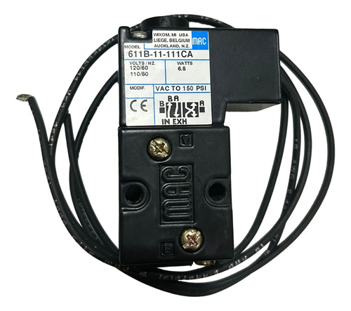 Válvula Neumática 4/2 110-120vac 1/8npt 611b-11-111ca Mac