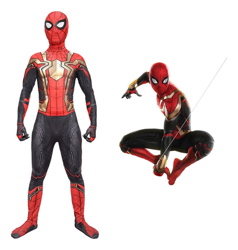 Disfraz Hombre Araña Traje De Spider Man Niño Cosplay Anime