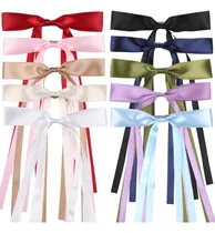 Comprar Paquete De 10 Lazos Para El Pelo Para Mujer, Lazos De Cinta