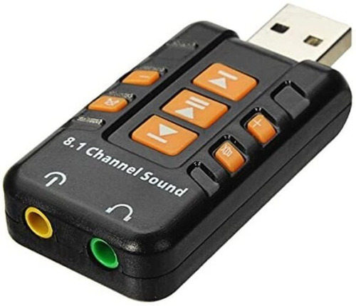 Tarjeta Externa O Adaptador De Sonido Usb 8.1 Canales