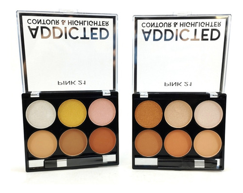 Maquillaje Iluminador Highlighter Contorno Addicted Pink 21