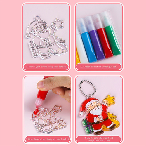 Set De Pintura De Resina Con Cristal Navideño K Doodl 2002 P