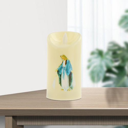 6 Remoto Velas De Pilar Led Al Aire Libre Ascensión Virgen
