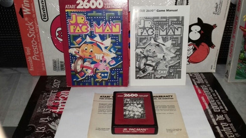 Jr Pac-man Para Atari 2600 Con Caja,manual,folleto.