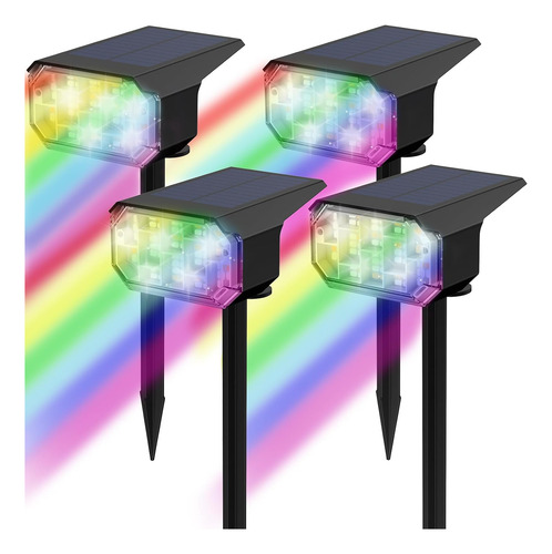 Focos Solares Cambio De Color Para Exteriores, Iluminación D