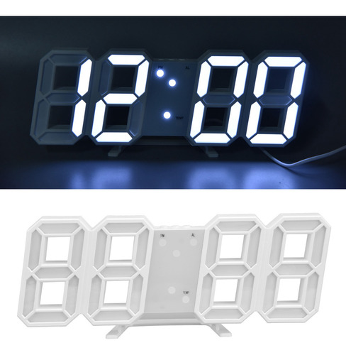 Reloj Led Digital De Pared Con Pantalla De Temperatura De Di