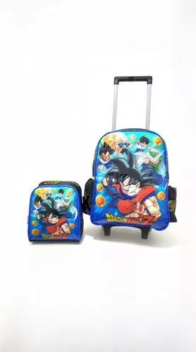 Kit Completo Mochila Infantil Dragon Ball Z Goku Super Rodinhas