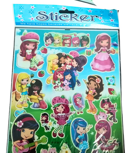 Stikers Animados Surtidos Calcomanias Personajes 13 Pcs