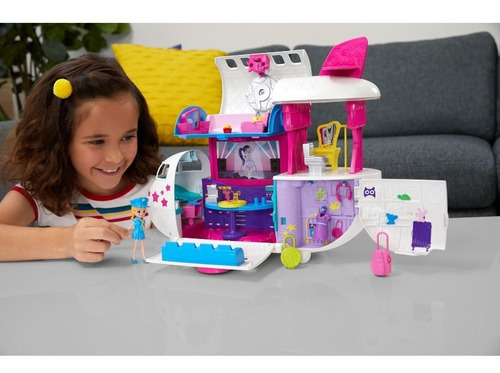 Polly Pocket Jet Aventuras Fabulosas Avión Mattel Gkl62