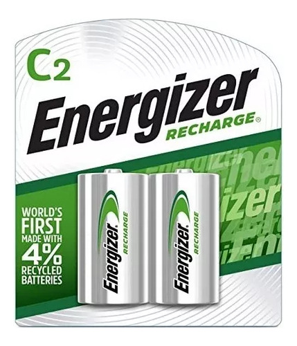 Baterías Tipo C Recargables Energyzer 