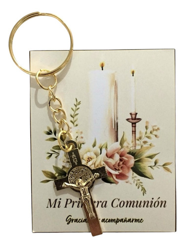 50 Recuerdos Primera Comunión Cristo Dorado