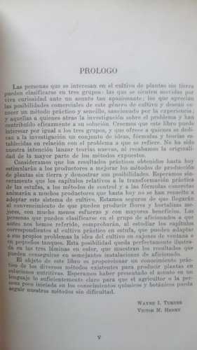 Horticultura Y Floricultura Sin Tierra - W. Turner, V. Henry (Usado)