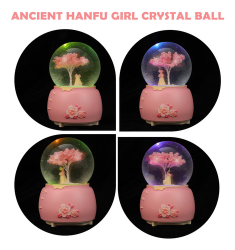 Imagen 2 de 8 de Bola De Cristal Antigua Hanfu Girl Para Habitación, Hogar, D