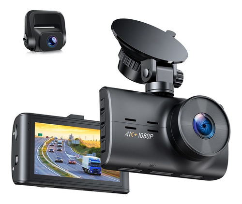 Cambase Dash Cam 4k Grabadora Conduccion Frontal Trasera