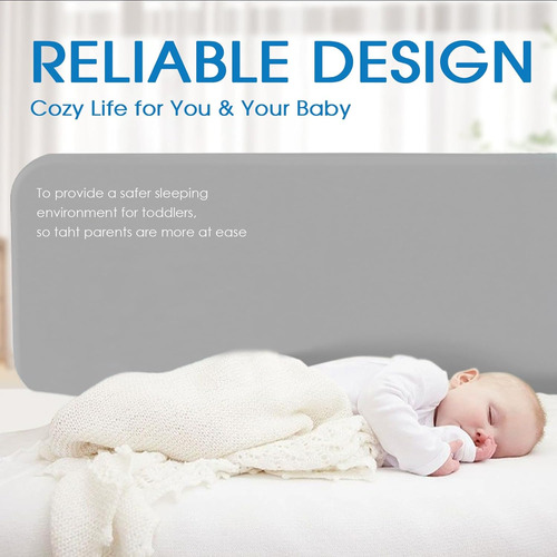 Protector De Riel Cama De Bebé Plegable Cuna Doble, Ma...