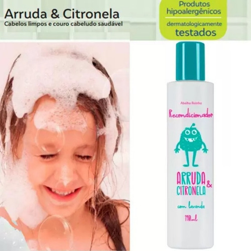 Combo 15 Recondicionador Arruda Citronela Para Piolho Lêndea