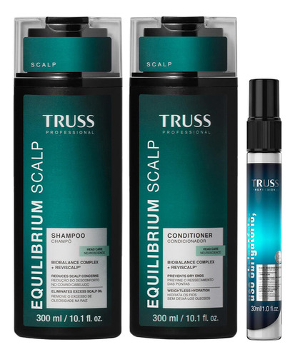 Truss Equilibrium Scalp Kit Shampoo Condicionador E Uso Obri