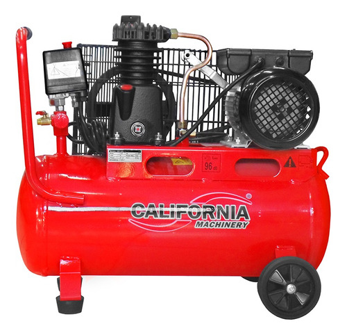 Compresor de aire eléctrico California Machinery CALN3-000 monofásico 40L 1hp 110V 60Hz rojo
