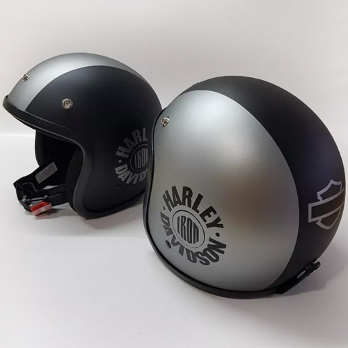Imagem 4 de 5 de Capacete Old School Harley Davidoson Iron 2020 - Rebaixado2