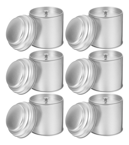 Recipientes Para Comida Con Tapa, Lata De Té De Hierro, 6 Un