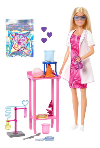 Boneca Barbie Profissões Cientista Experiência Mattel Jcr70