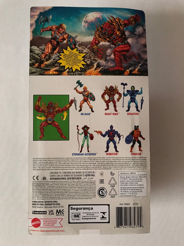 Beast Man Lop Motu Origins Mattel Wave 6 Carton Unpunched (Usado)