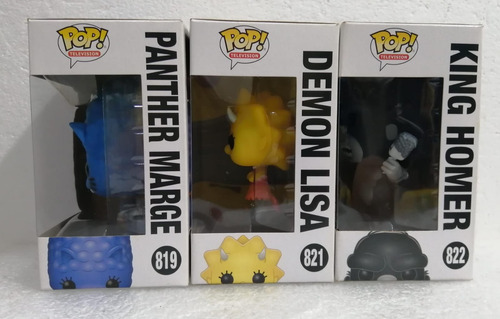 Funko Pop The Simpsons Demon Lisa King Homero Marge 3pack (Usado)