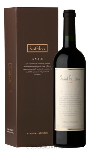 Estuche Saint Felicien Malbec Marrón De Catena Zapata