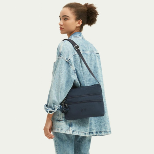 Kipling Alvar Bolso Bandolera Para Mujer, Azul (blue Bleu), Color Azul (blue Bleu)