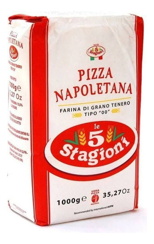 Farinha Italiana Importada Le 5 Stagioni Vários Tipos 00 1kg Tipo Napoletana