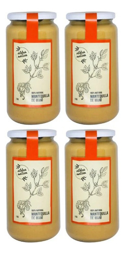 Pack 4 Mantequilla Maní 1 Kg Aldea Nativa
