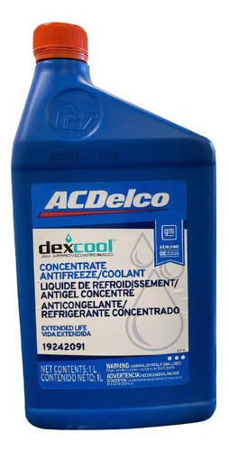 Liquido Refrigerante Acdelco 19242091 Rojo Chevrolet