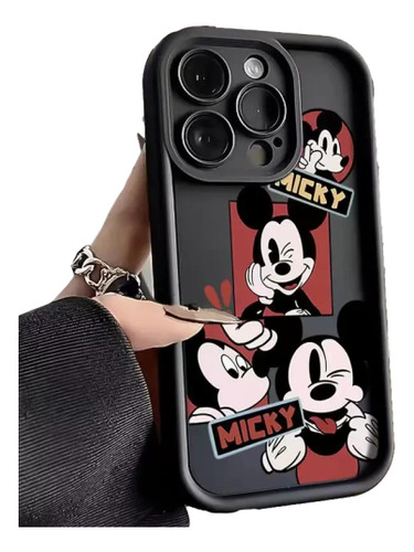 Funda Blanda De Teléfono Mickey Mouse Para iPhone 15, 14, 13