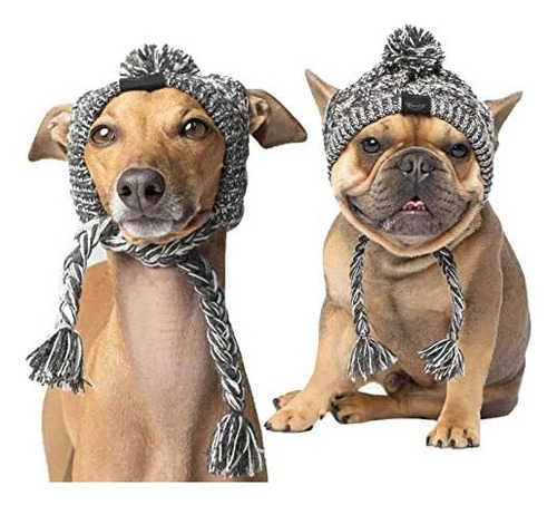 Seis Gorro De Punto Para Perro De Invierno Con Gorro Cálido