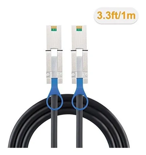 Cable Datos Ext. Mini Sas 26 Pin Macho - Macho Sff-8088 1mt