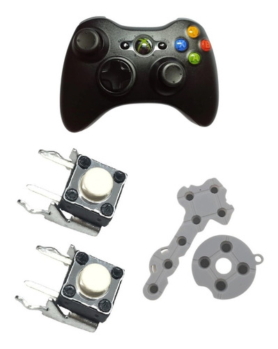 2 Rb Lb Xbox 360 Borracha Condutiva Botão Caps Direcional