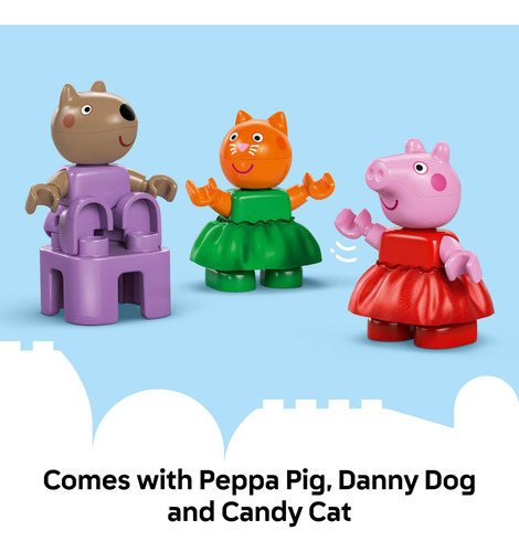 Parque De Atracciones Toy Lego Duplo Peppa Pig Con 3 Figuras